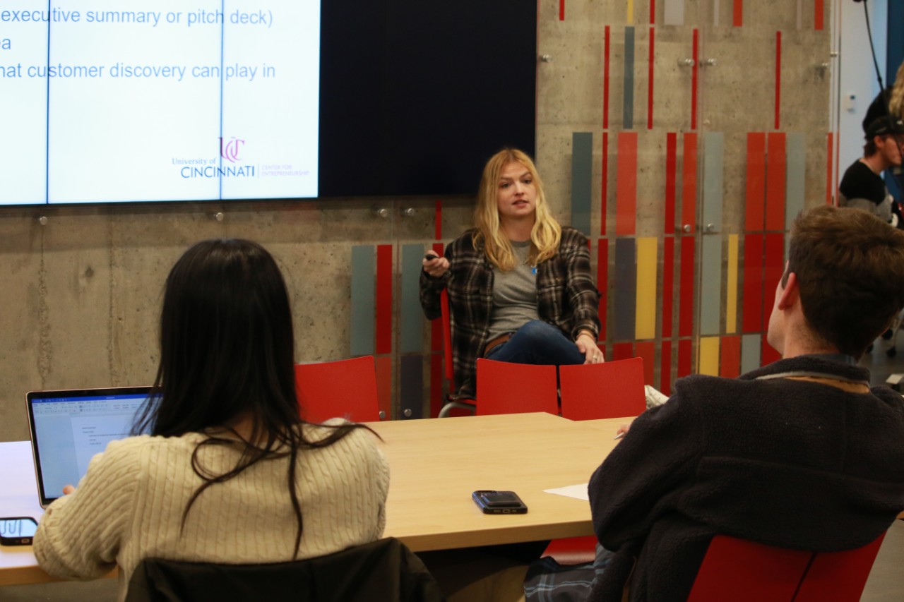 Josie Dalton teaching bearcat launchpad program