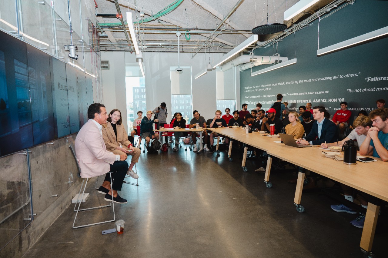Speaking event in the kautz attic