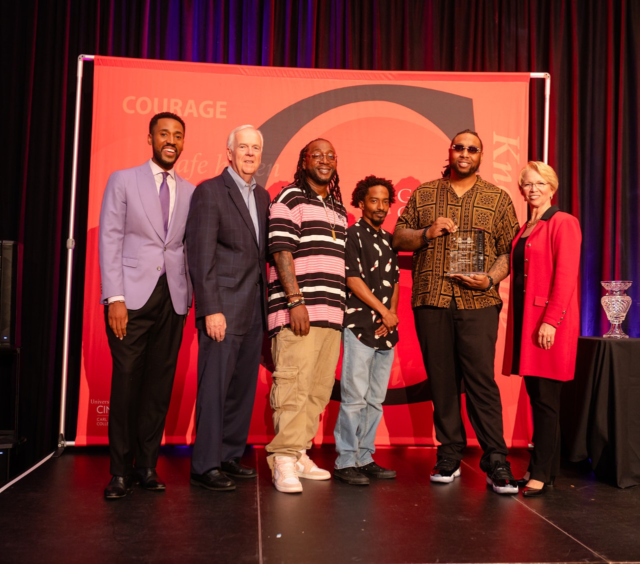 Johnny Payne, the Rising Leader winner, pictured at the 25th annual Goering Center Awards