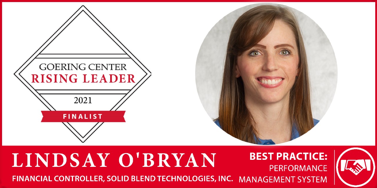 December Rising Leader Finalist: Lindsay O'Bryan, Financial Controller, Solid Blend Technologies, Inc.