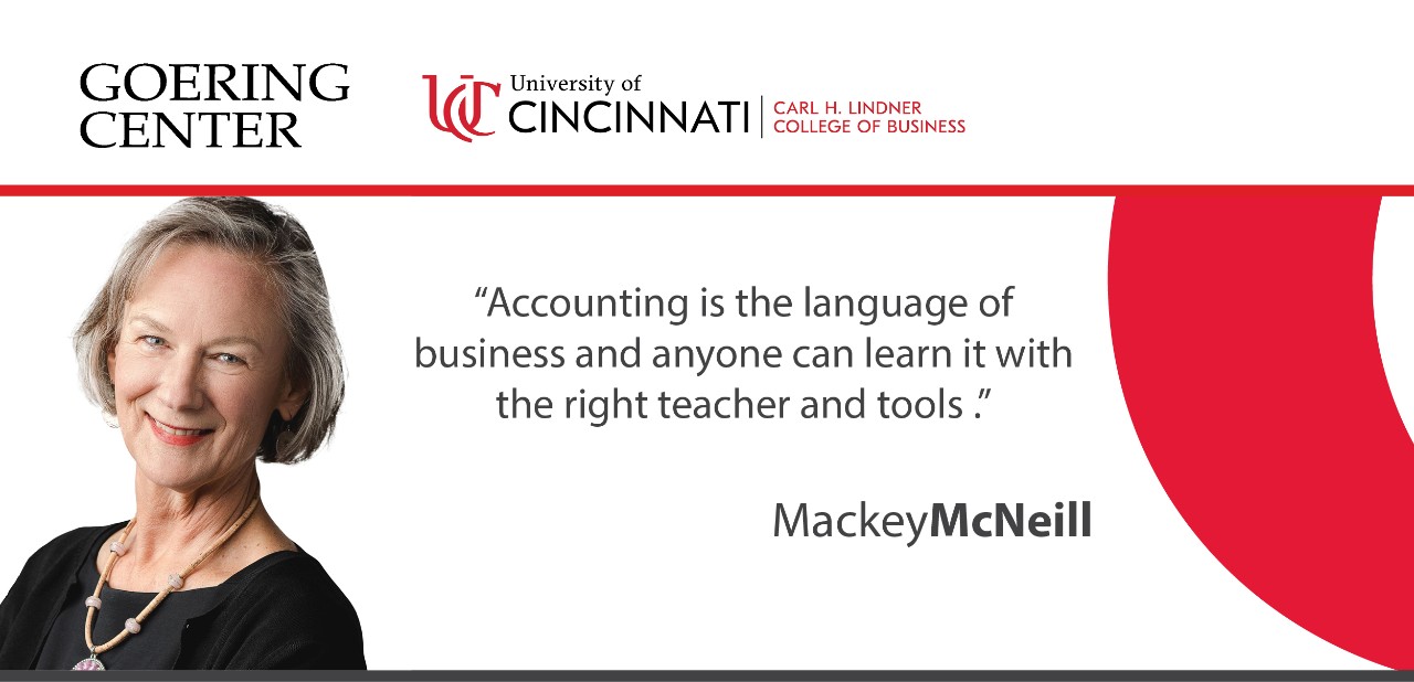Financial Fluency header image with Mackey McNeill quote "Accounting is the language of business and anyone can learn it with the right teacher and tools."