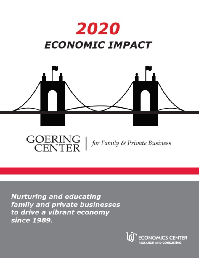2020 Economic Impact Report cover design with logos 